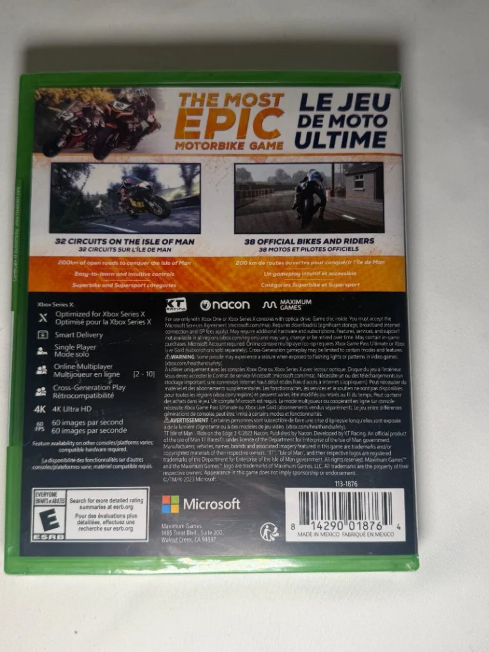 TT Isle of Man Ride on the Edge 3 for Xbox Series X & Xbox One Motorbike E New